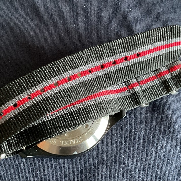 Handsome 42mm Parnis Pilots Quartz Chronograph w Date Matching NATO Strap - Picture 3 of 11